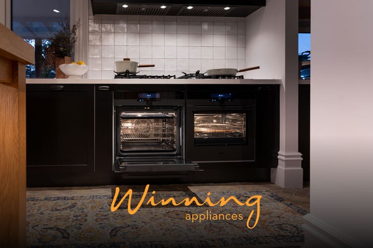 AEG Winning appliances modern matte black kitchen design