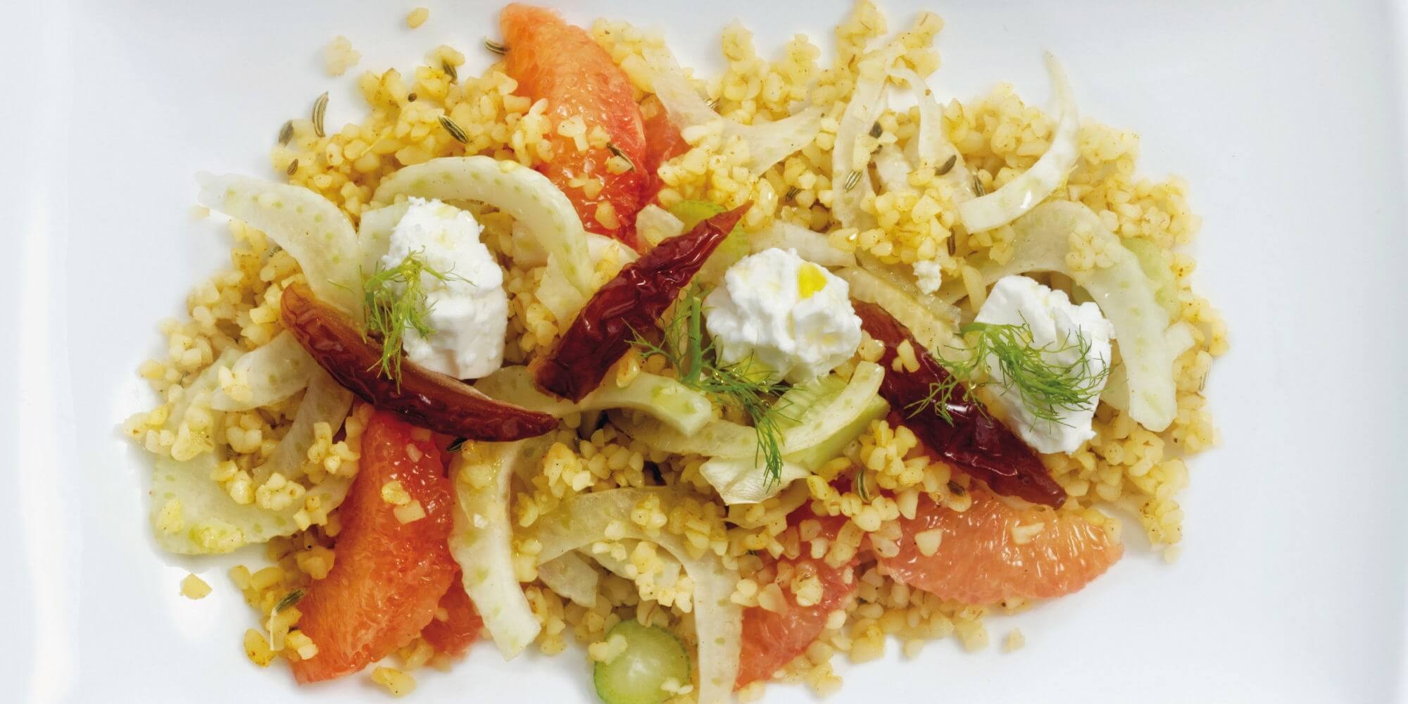 WARM BULGUR WHEAT SALAD