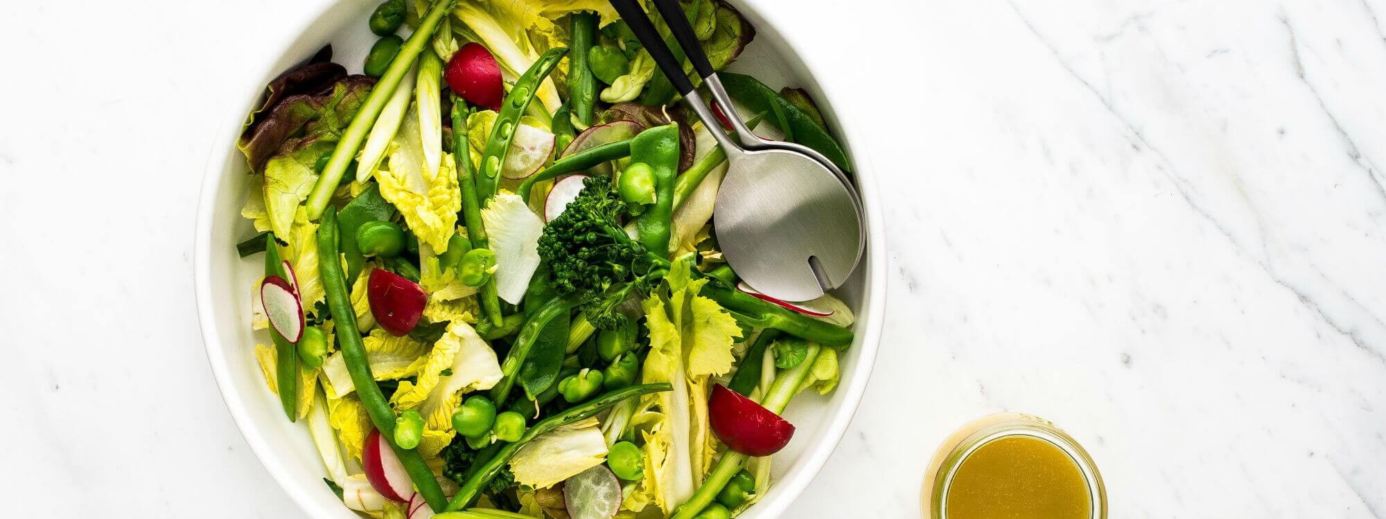 STEAMED VEGETABLE SALAD WITH RADISHES