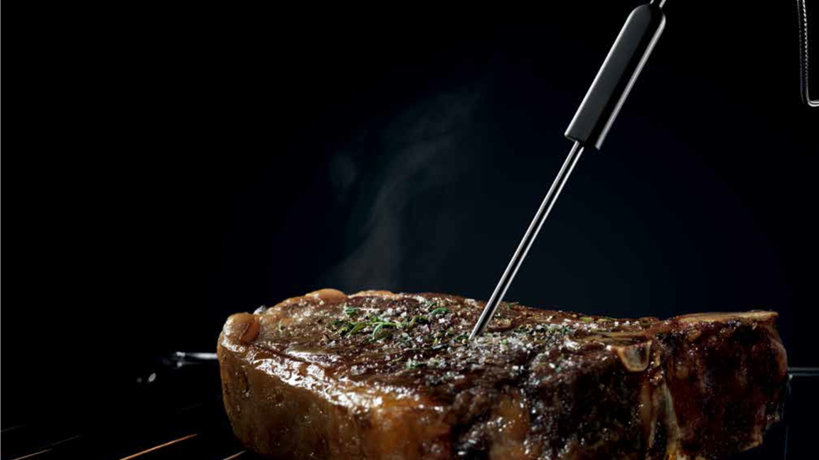 Rare. Medium. Well done.  At your command with SenseCook