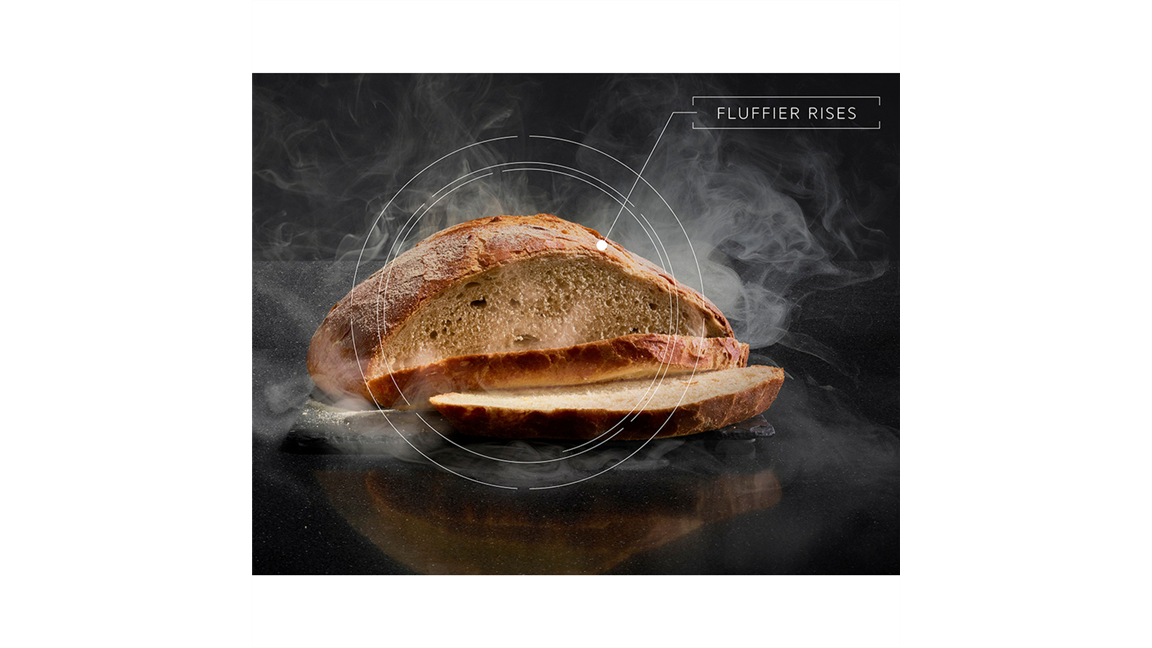 ADD STEAM FOR CRISPIER BAKING